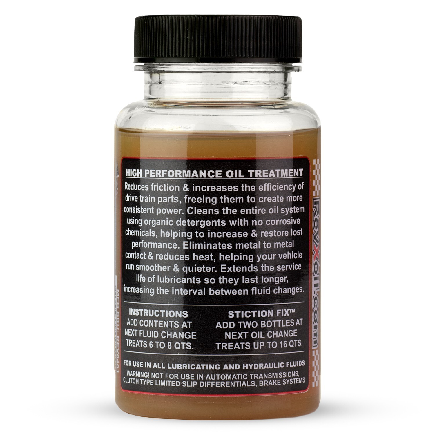 REV X High-Performance Oil Treatment – 4 fl. oz. For Diesel or Gas Engines