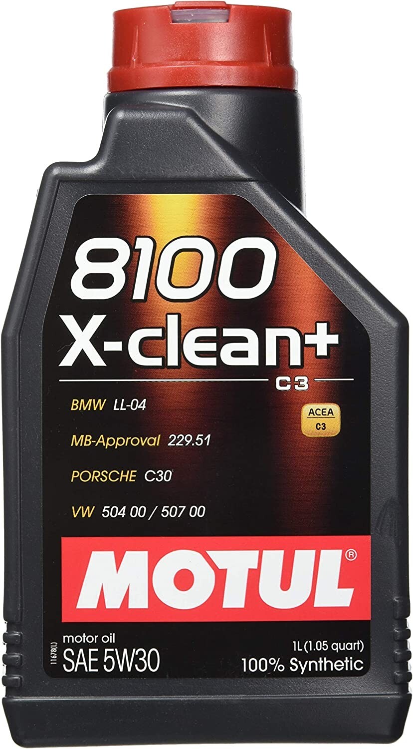 Motul 8100 X-Clean+ 5W30 Engine Oil 1 Liter (106376)