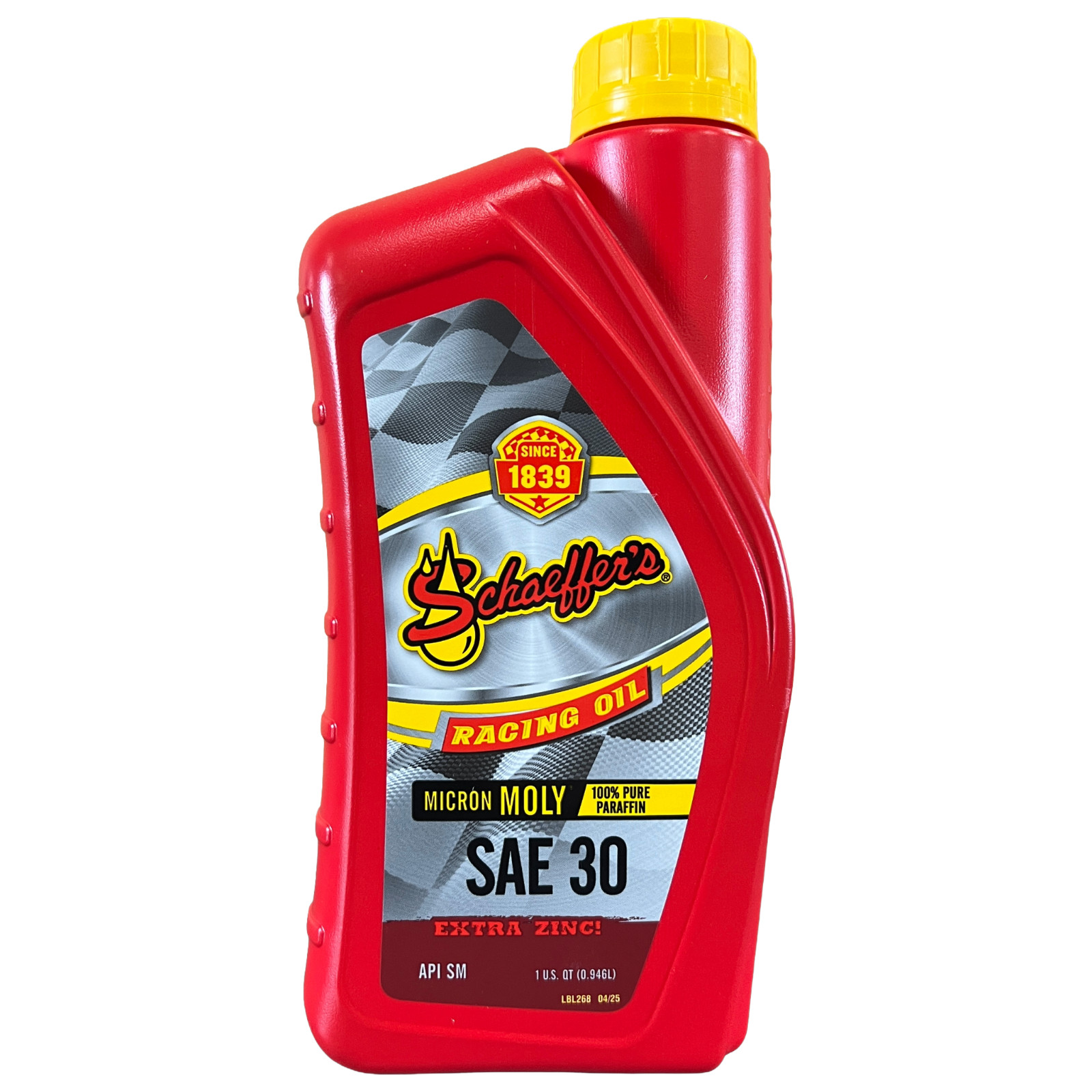 Schaeffer’s 011030-012 Micron Moly SAE 30 Racing Oil, 1 Quart (Case of 12)