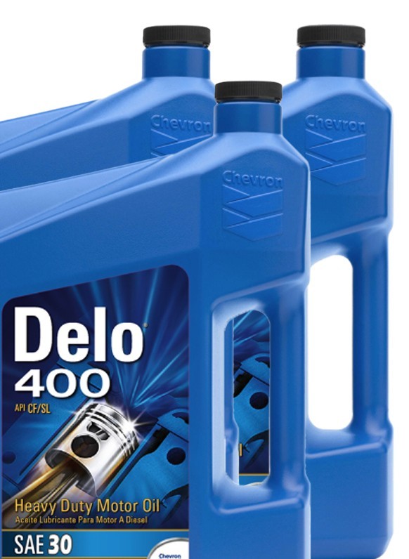 Chevron Delo 400 SAE 30 Heavy Duty Engine Oil, Case of 3 – 1 Gallon Bottles