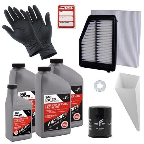Factory Racing Parts 0W20 3.5Qt Oil Change Kit for Honda Civic 1.8L 2012-2015