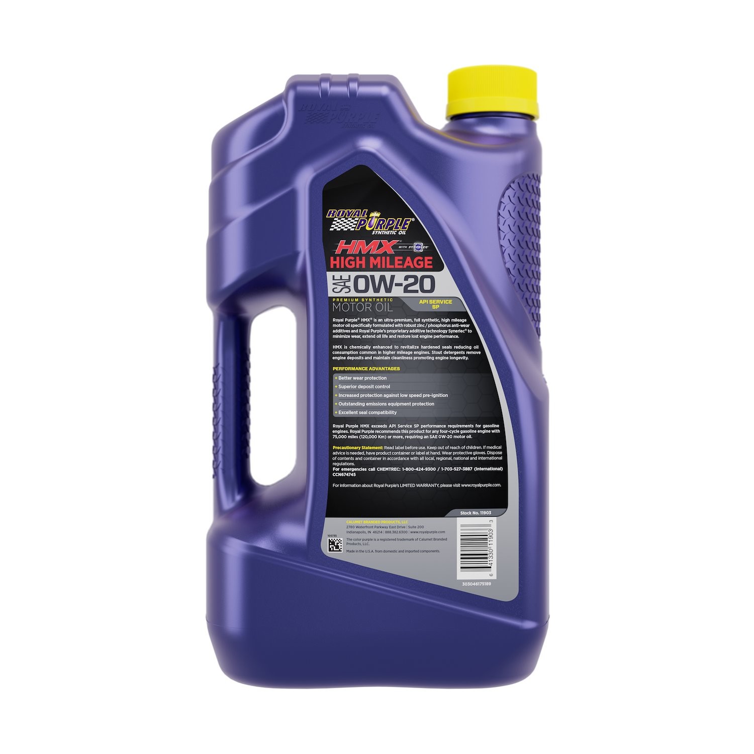 Royal Purple 11903 HMX High Mileage Motor Oil SAE 0W-20