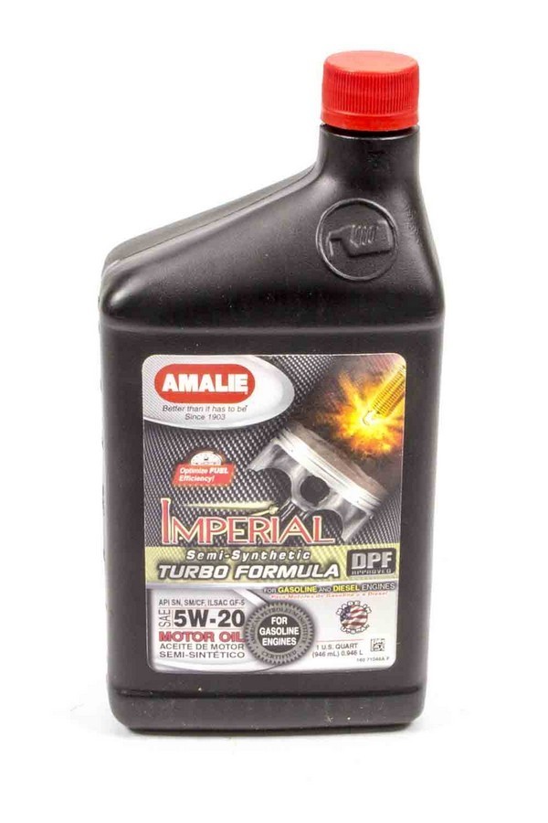 Amalie Ama71046-56 Imperial Turbo Formula 5W20 Oil 1Qt