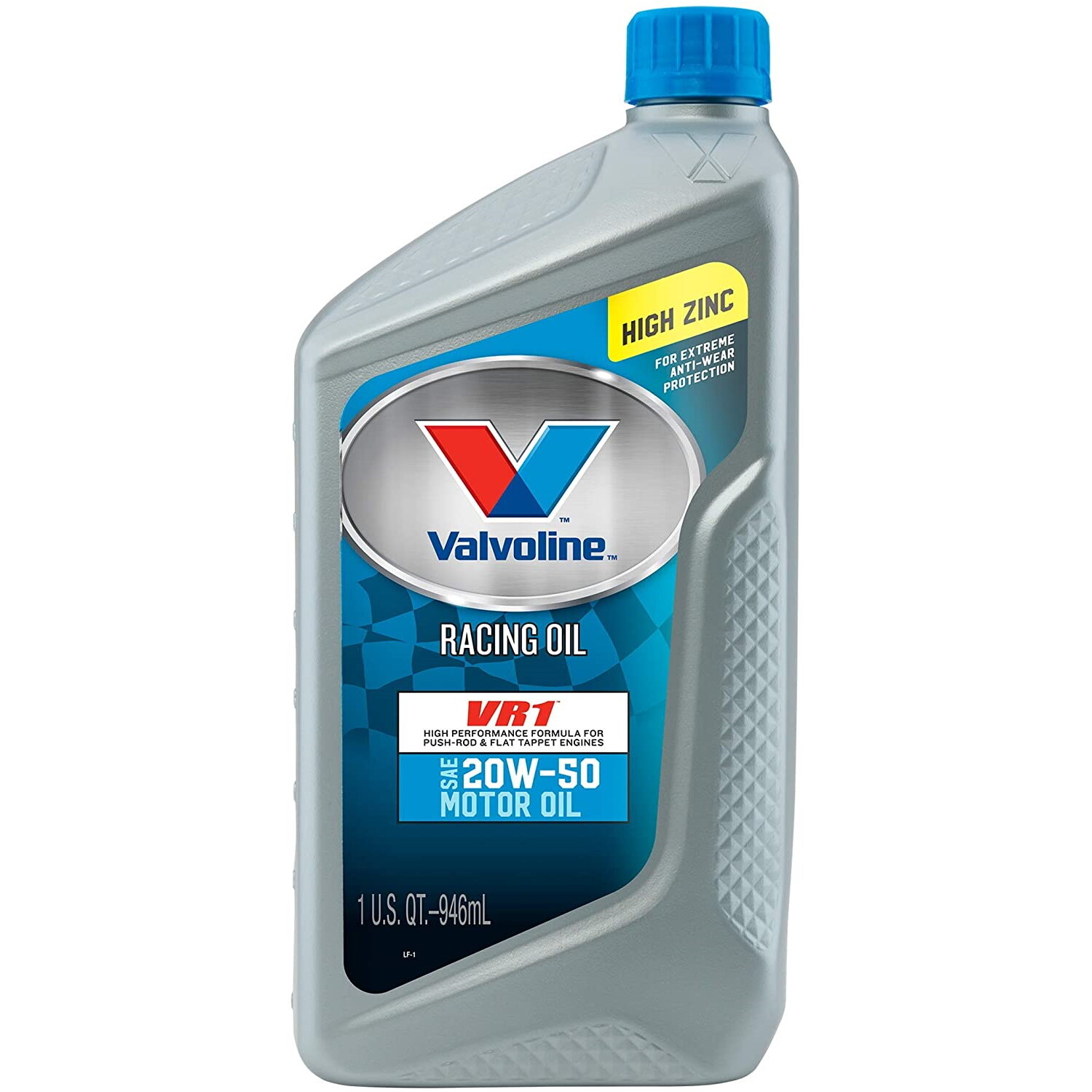 Valvoline 20W50 VR1 High Zinc Racing Motor Oil Conventional 1 Quart