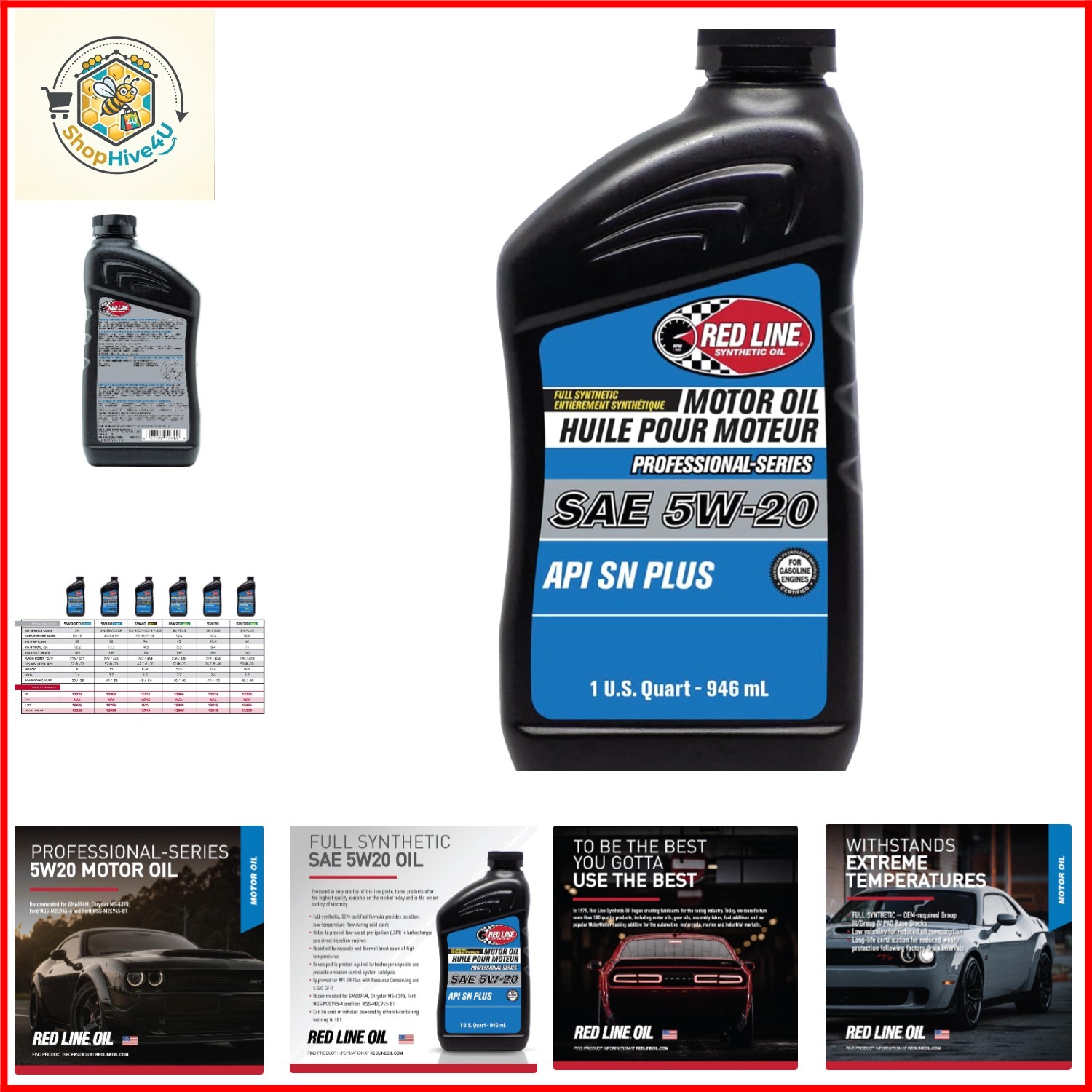 12814 Professional Series 5W20 Motor Oil – 1 Quart