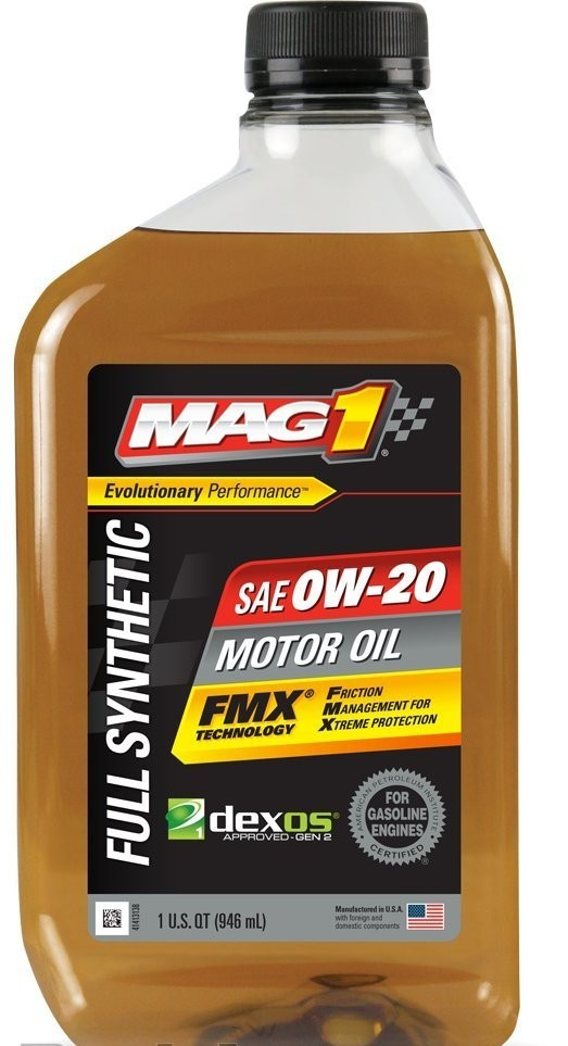 SALE- 10 pack- MAG1 0W20FS Full Synthetic; SAE 0W-20; One Quart; Dexos