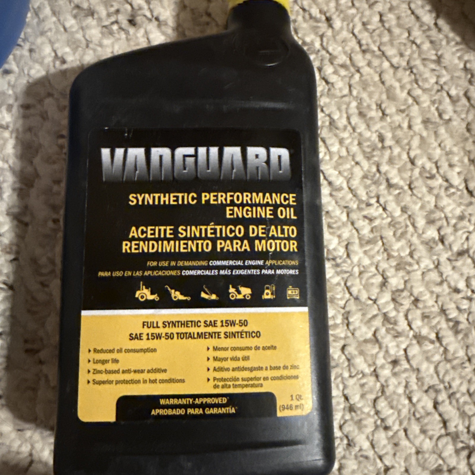 100169 VANGUARD FULL SYNTHETIC SAE 15W50