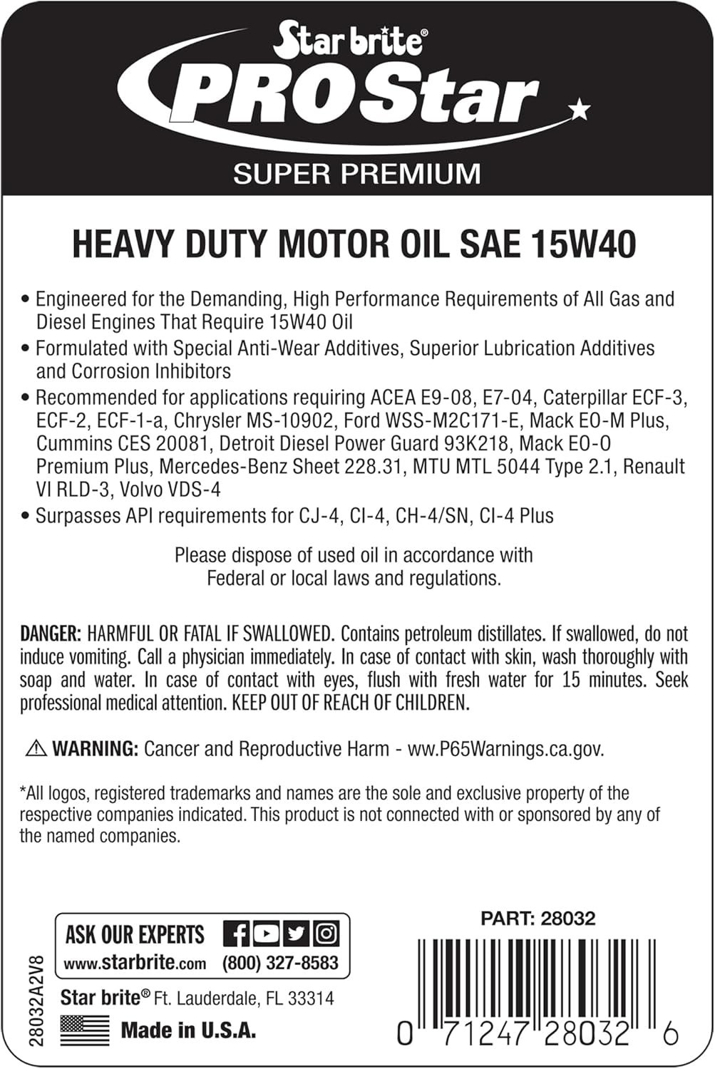 Pro Star Super Motor Oil SAE 15W-40 – High Performance, Heavy-Duty Engine Pr…