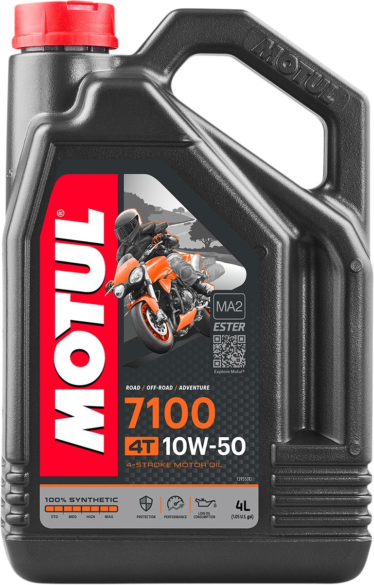 Motul 104098 7100 Synthetic 4T Engine Oil 10W-50 4L