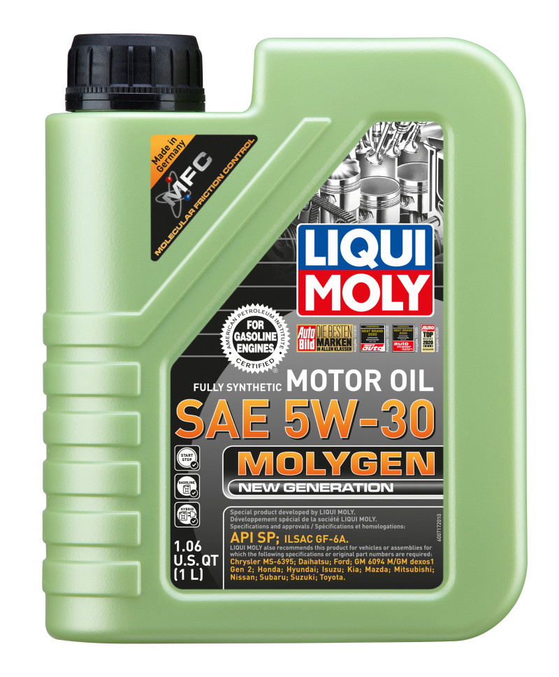 LIQUI MOLY 1L Molygen New Generation Motor Oil 5W30 – Case of 6