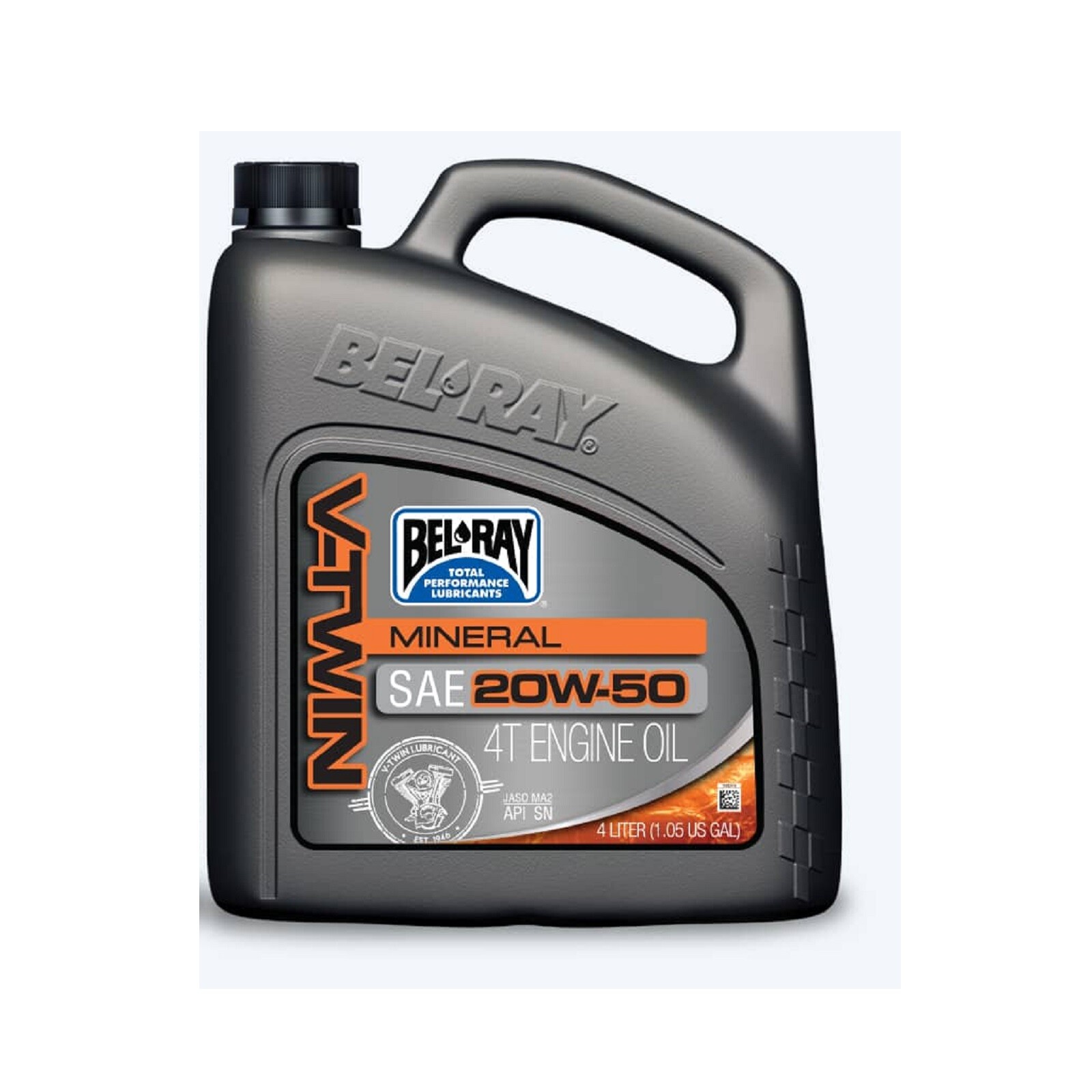 Bel-Ray 96905-BT4 V-Twin 4 Liters Bottle 4 Stroke Motorcycle Mineral Engine Oil