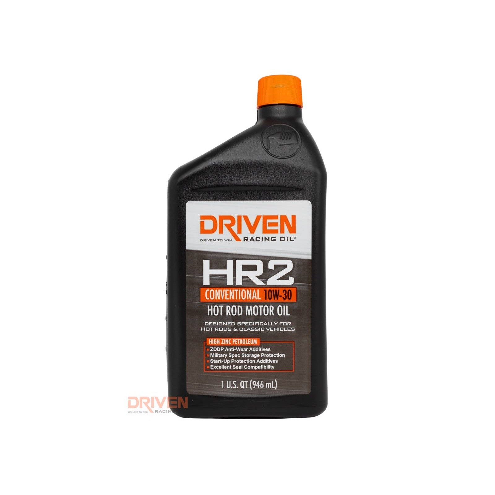 Driven Racing Oil HR2 10W-30 Conventional Hot Rod Motor Oil 1 Quart Pack of 12