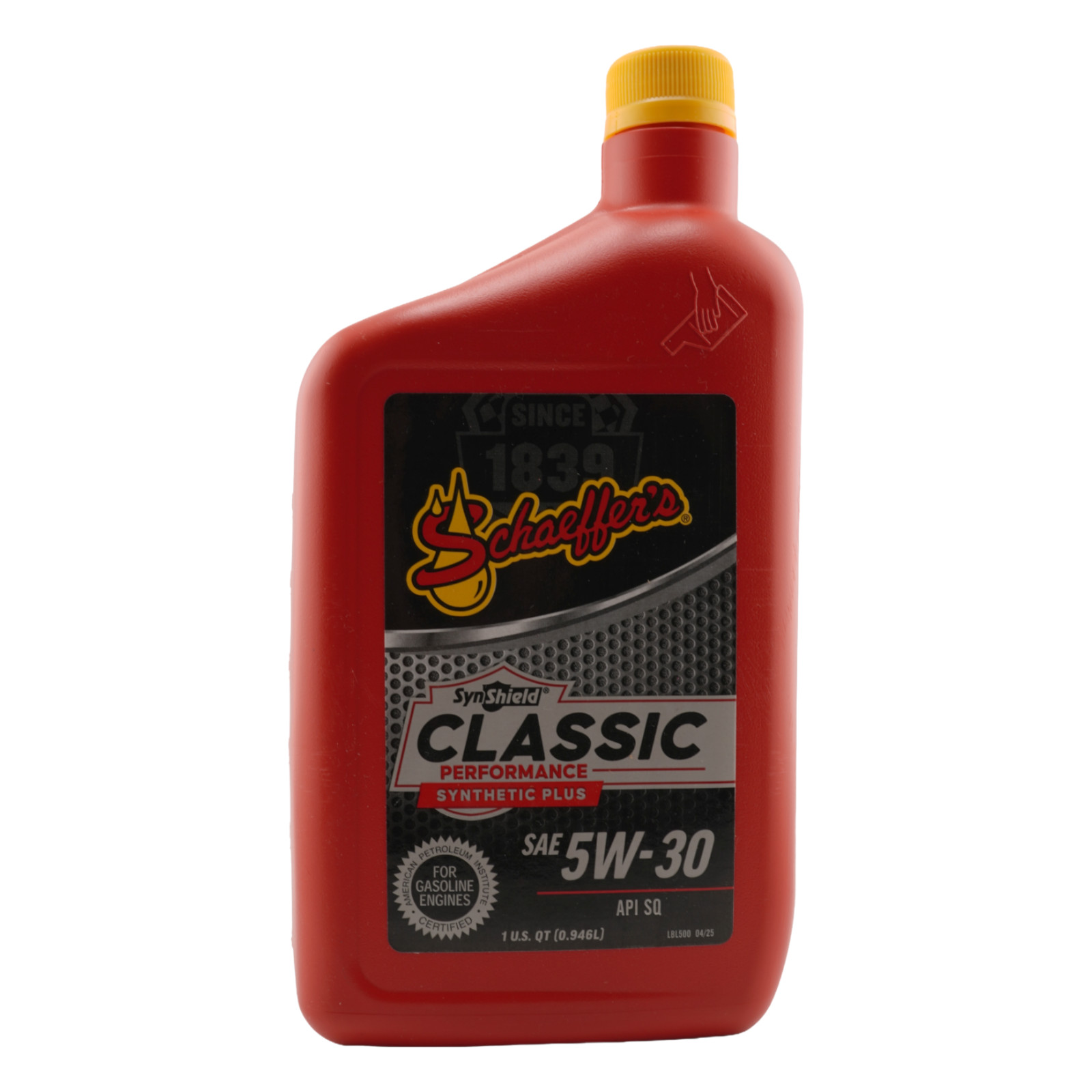 Schaeffer’s 4530 SynShield Classic Synthetic Plus 5W-30 Oil, 1 Qt. – Pack of 8