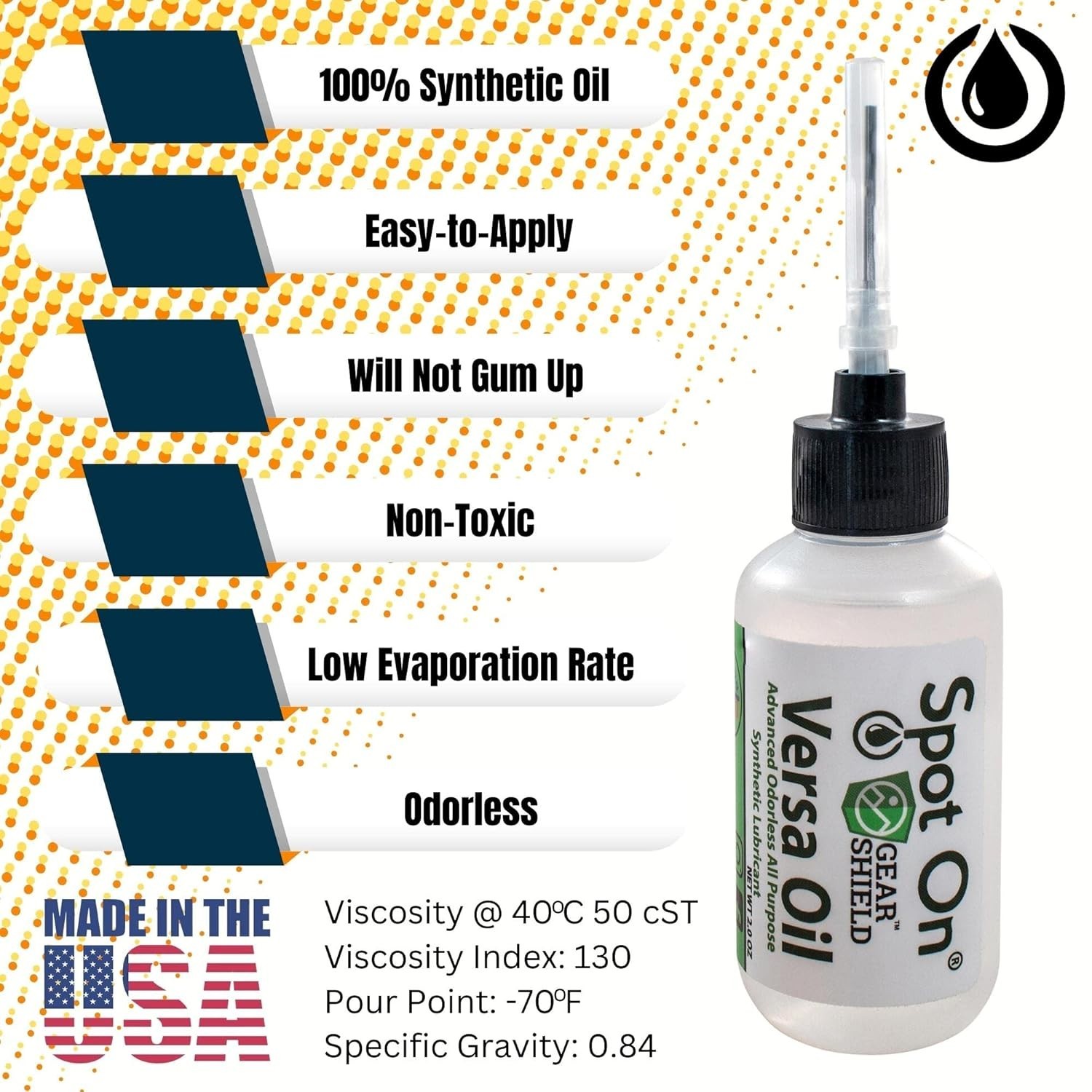 Full Synthetic Oil with Needle Oiler for Tools & Fishing Reels – 4 Oz