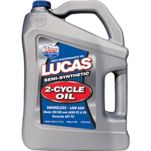 Lucas Oil 10115 Semi-Synthetic 2-Cycle Motor Oil – 1 Gallon