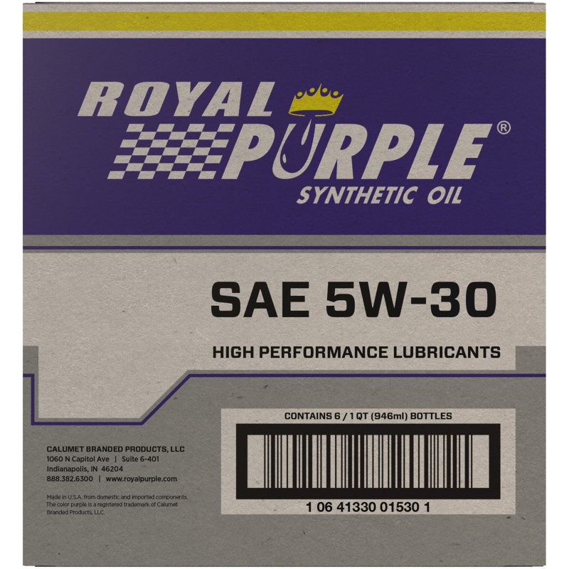 Royal Purple 06530 Premium Synthetic 5W30 Motor Oil for Gasoline Engines