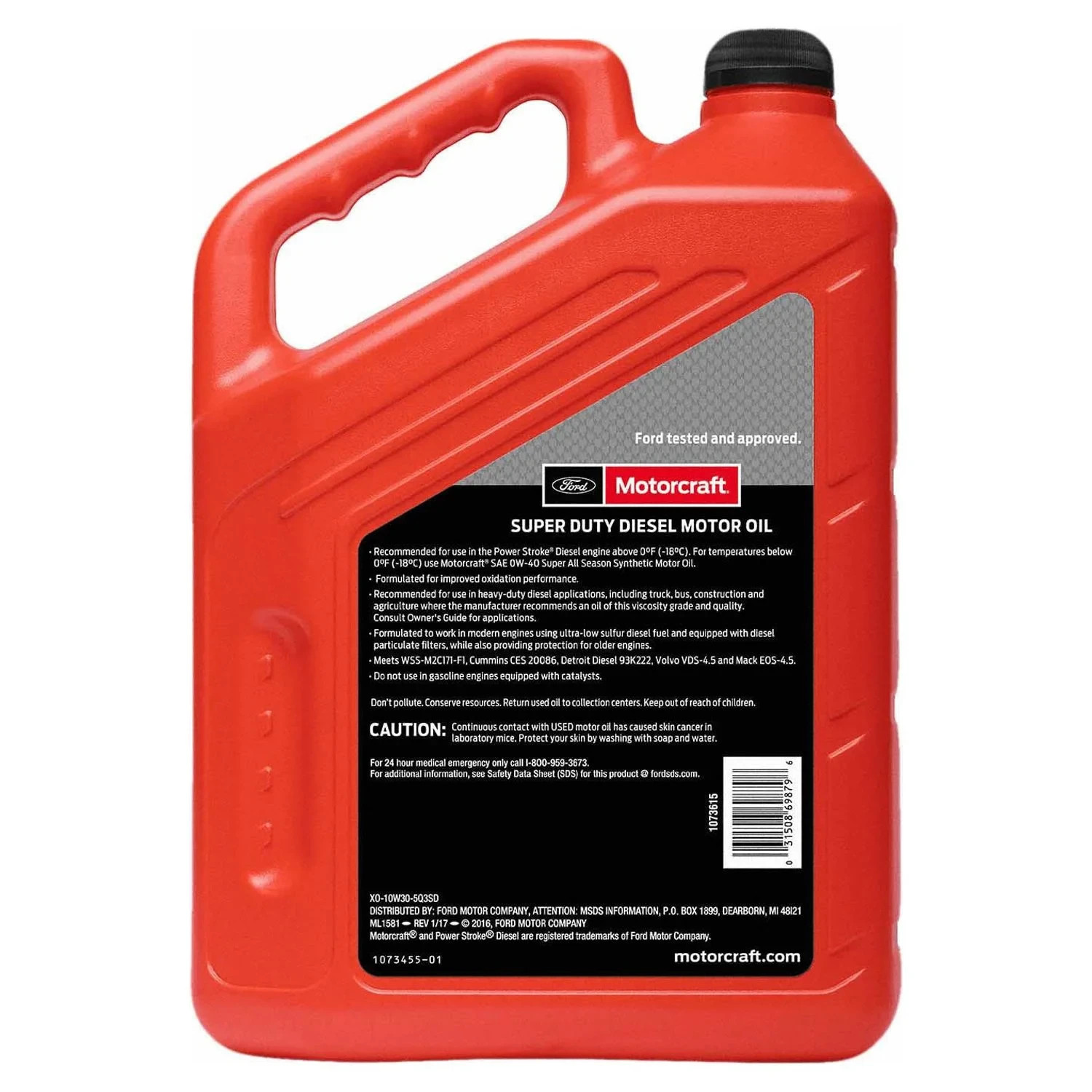 (2 pack) Motorcraft Super Duty Diesel Motor Oil, 10W-30 – A premium-quality moto