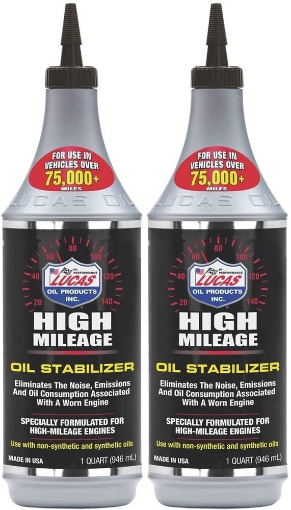 High Mileage Oil Stabilizer – 2 Pack, Engine Protection, Reduces Oil Consumption