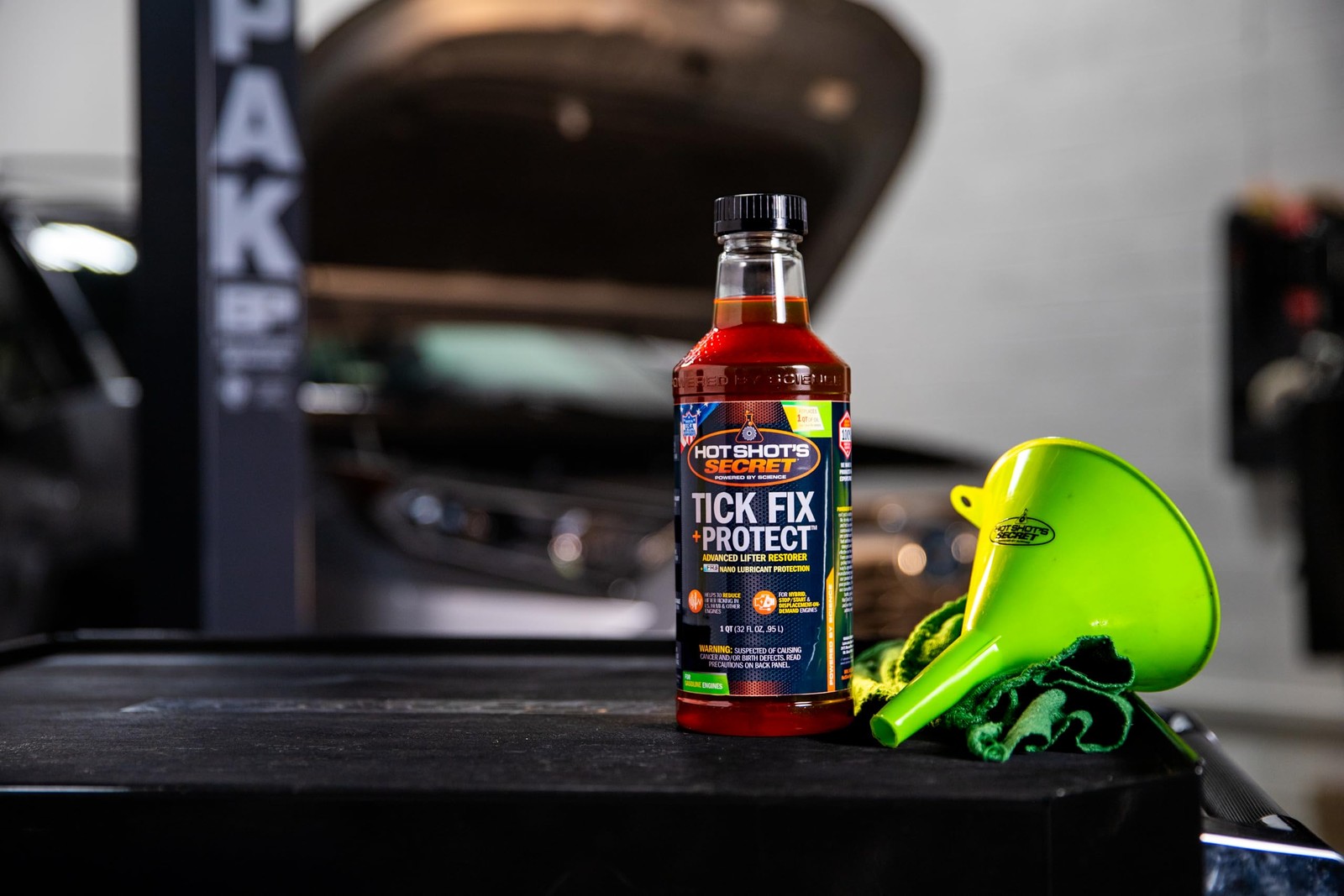 Hot Shot’s Secret Tick Fix + Protect 32 fl oz – Engine Oil Additive for Gas 1