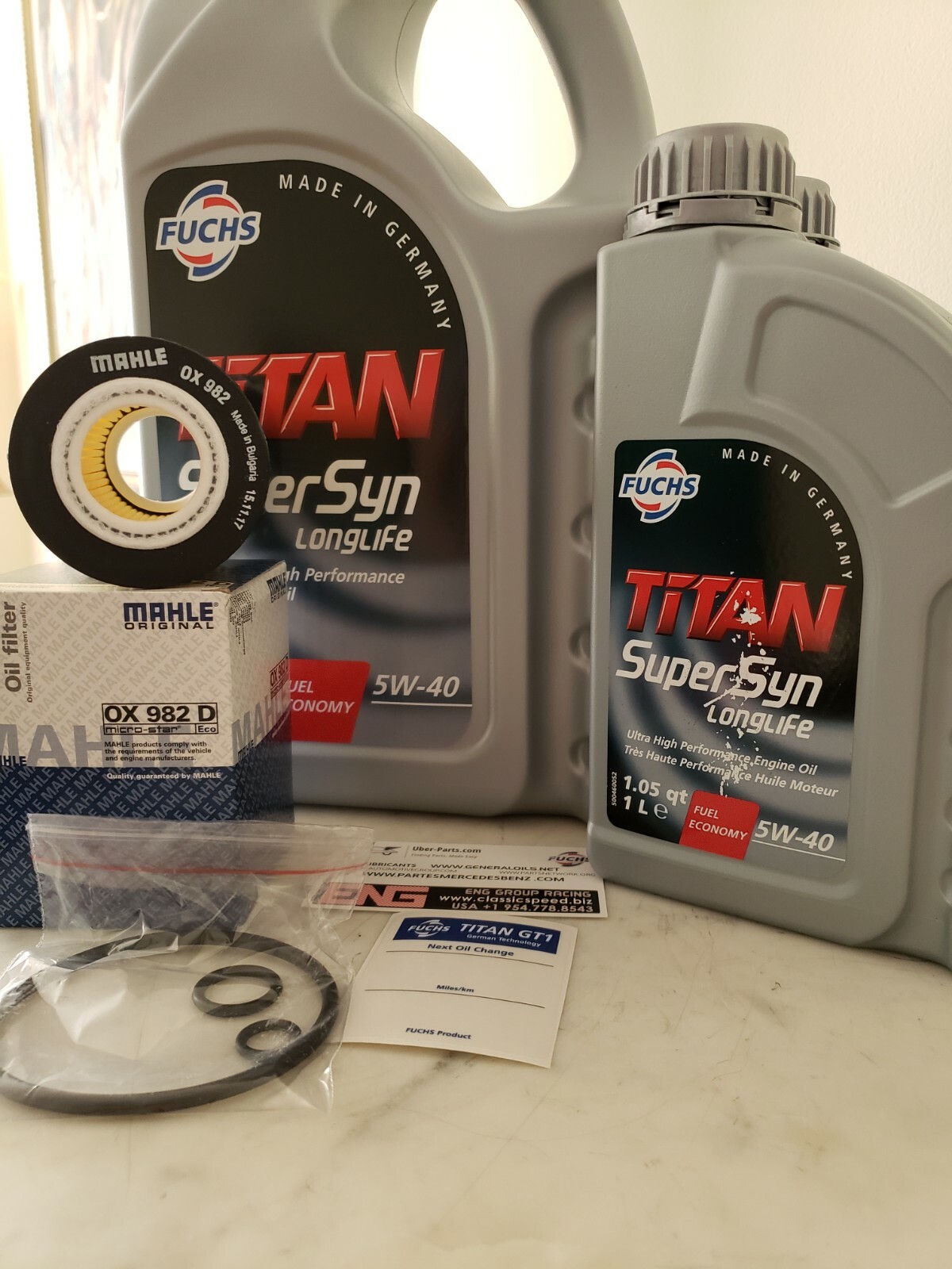 5W-40 SYN OIL CHANGE 13,000 MILES KIT 7L+FILTER | FOR MERCEDES-BENZ | DEALER