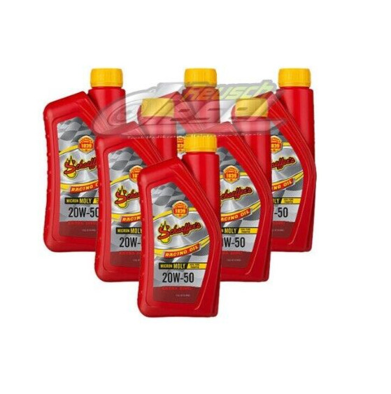 Schaeffer’s Oil 191 Racing Oil 20W-50 Micron Moly (6 Quarts)