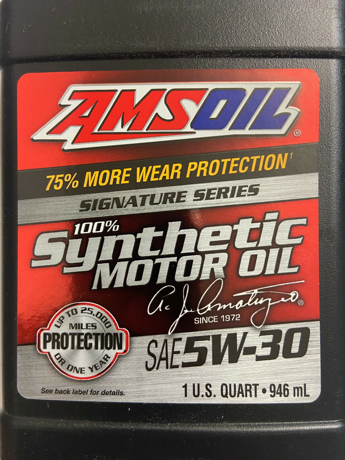 AMSOIL Signature Series 5W-30 Synthetic Motor Oil – 1 US Quart – 946 ml