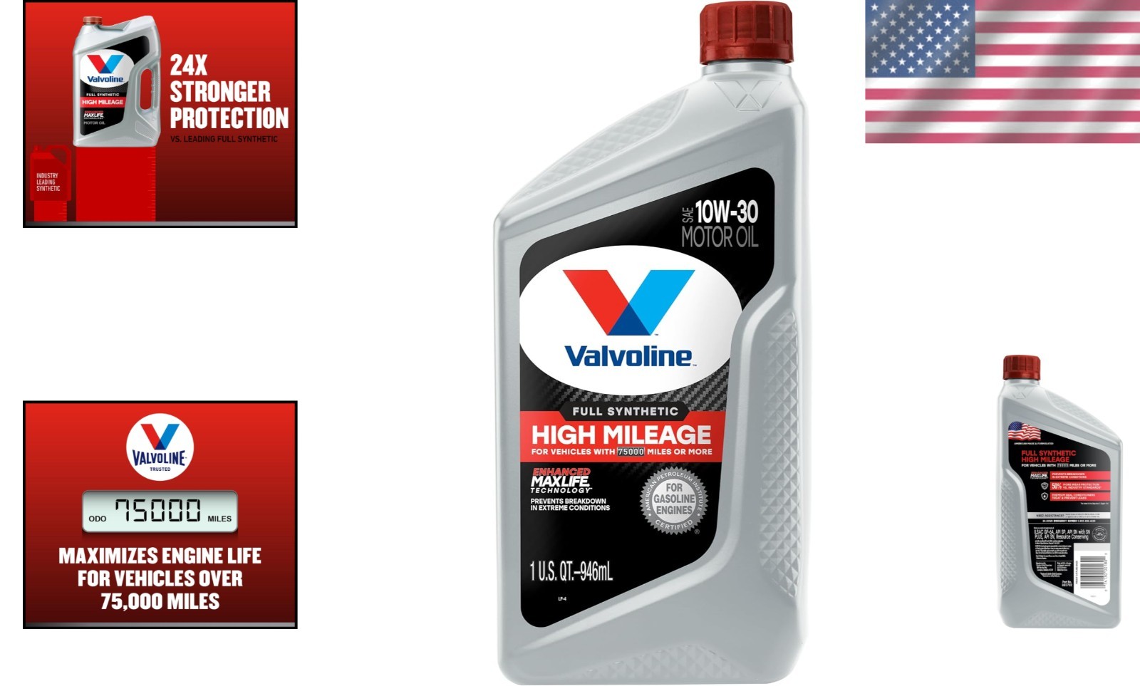 MaxLife Technology Full Synthetic Motor Oil 10W-30, 1 QT – Ultimate Protection