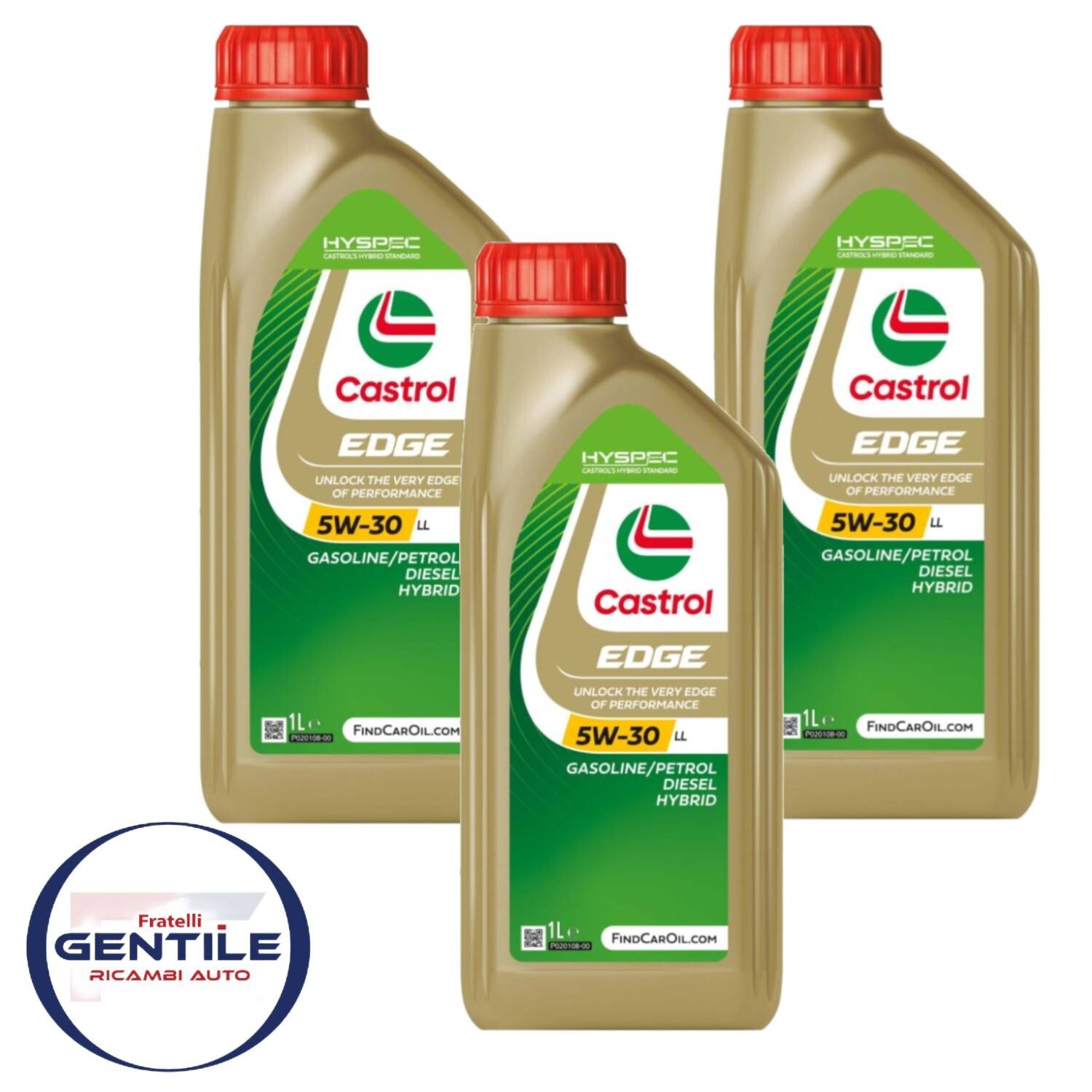 CASTROL EDGE PROFESSIONAL 5W30 LL LONGLIFE ACEA C3 3 LITRE ENGINE OIL
