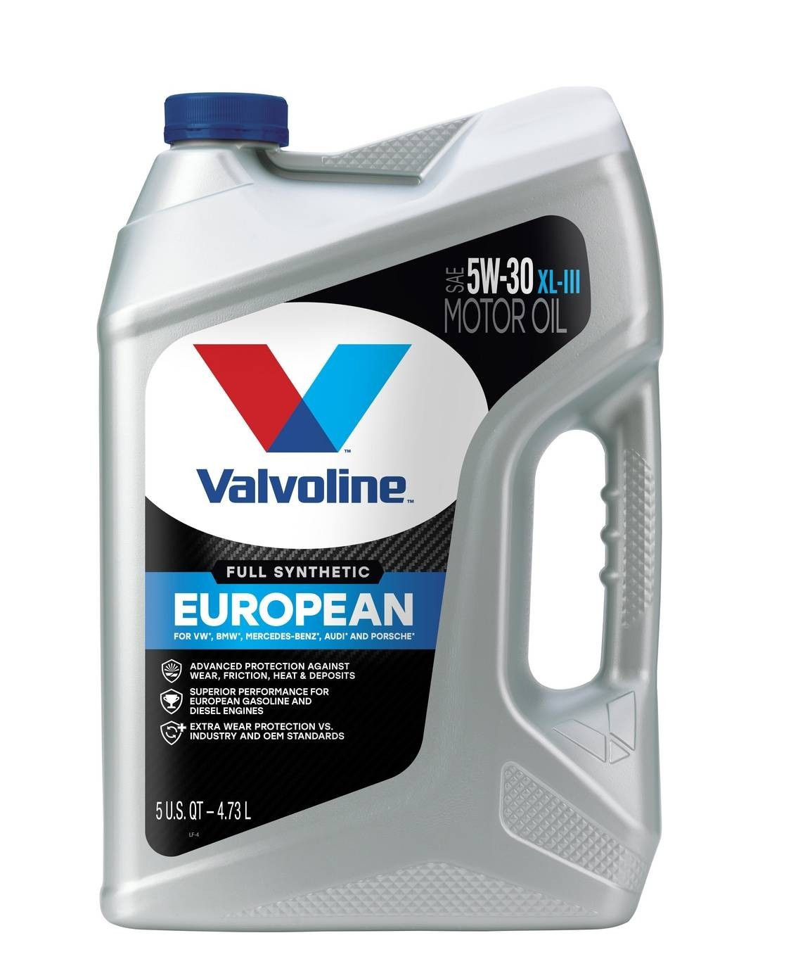 VALVOLINE 881167 European Vehicle Full Synthetic XL-III SAE 5W-30 Easy Pour 5QT