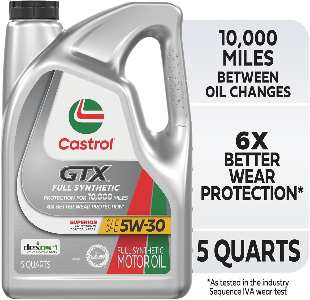 GTX Full Synthetic 5W-30 Motor Oil, 5 Quarts