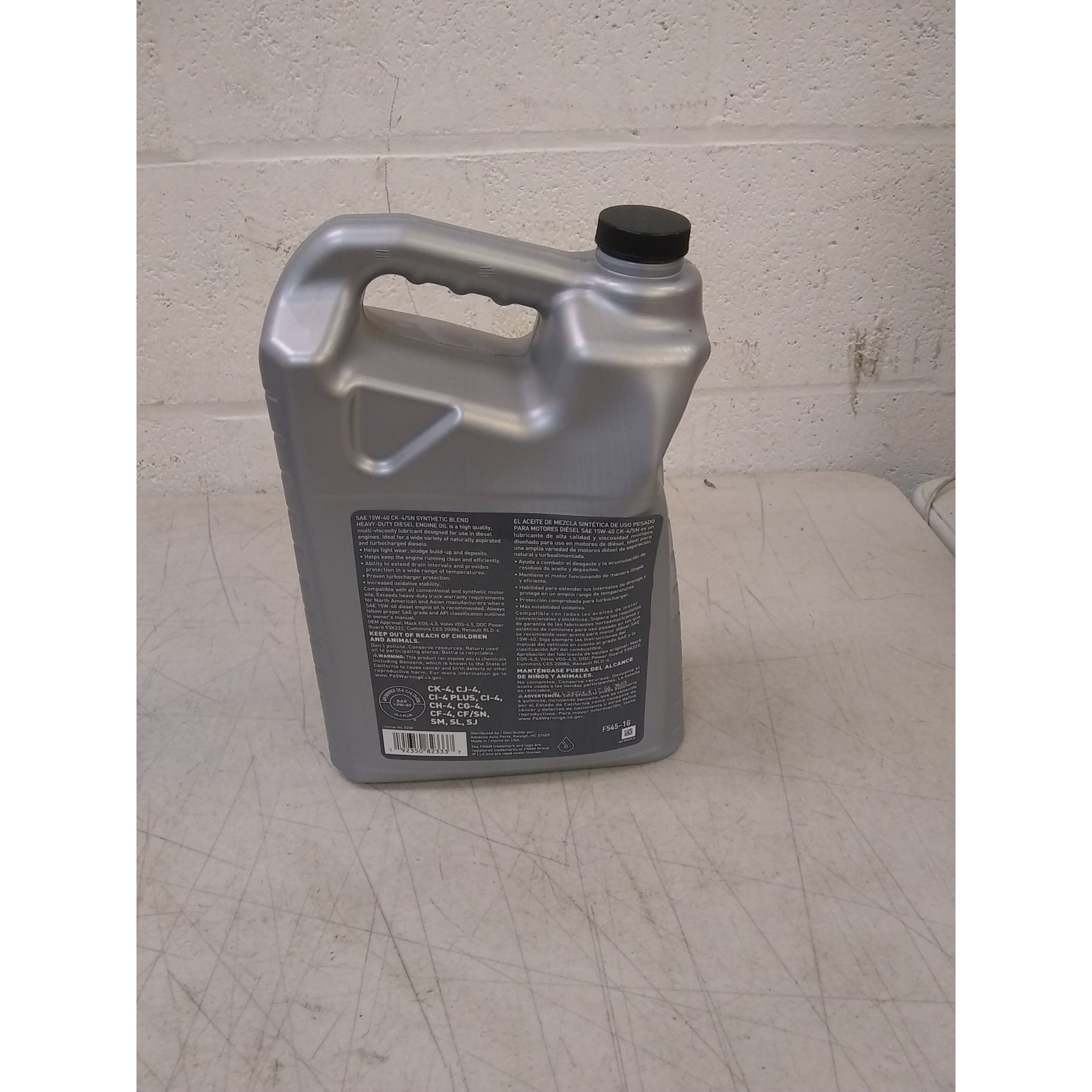 3-Pack FRAM Conventional 15W-40 Diesel Engine Oil, High Soot, 1 Gallon Each