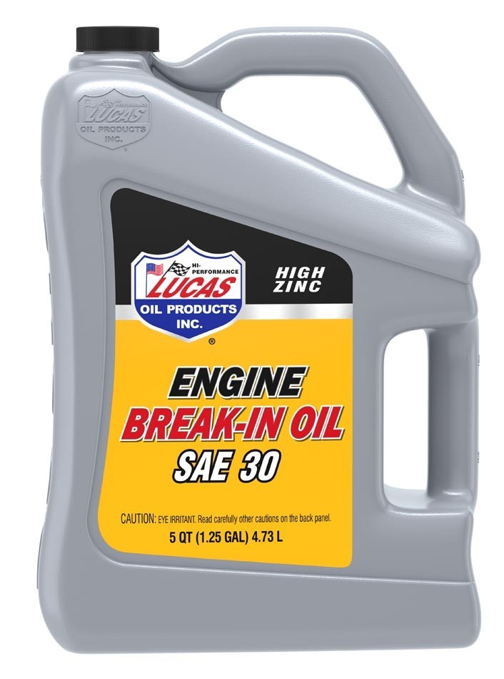 Lucas Oil 10631 SAE 30 High Zinc Break In Oil 5 Quarts Engine Protection