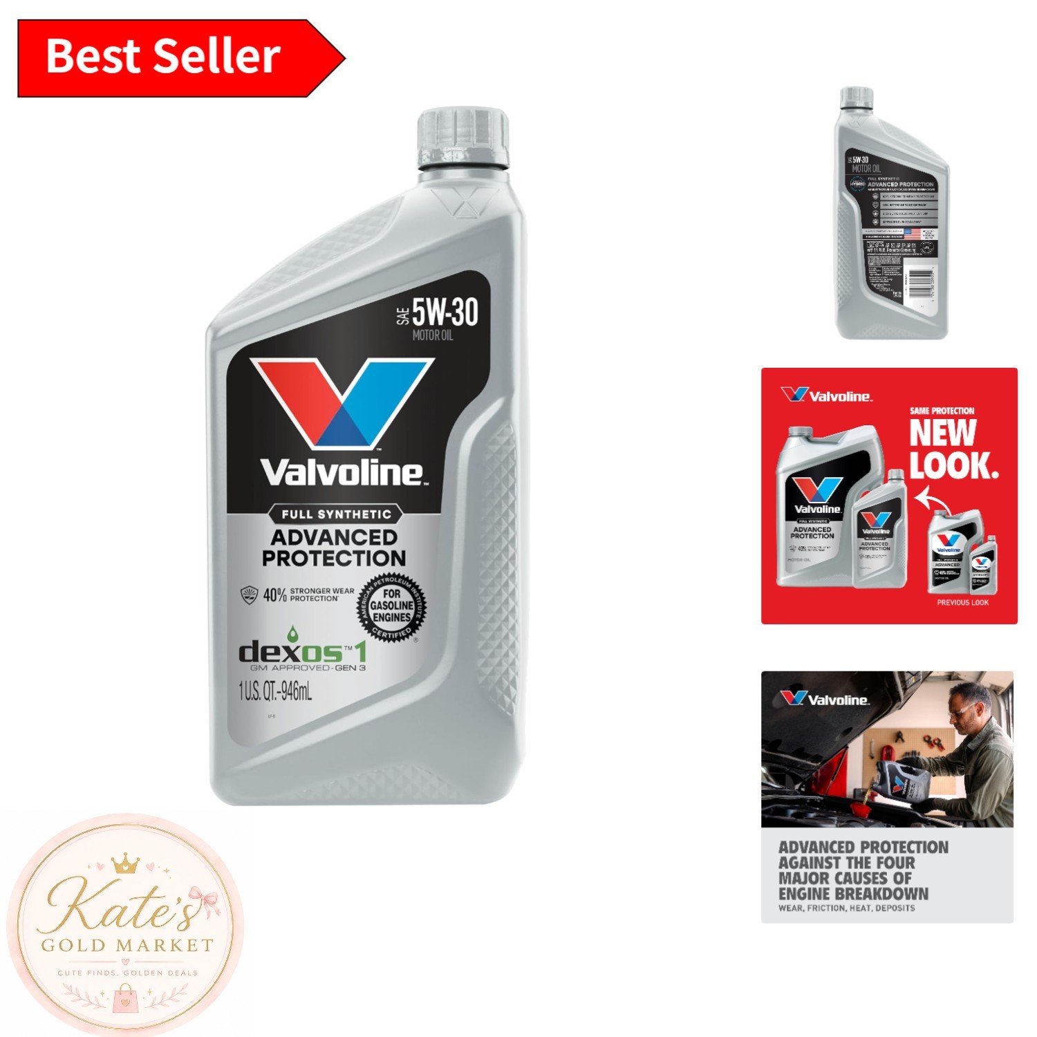 Advanced Full Synthetic SAW 5W-30 Motor Oil 1 QT – Unmatched Engine Protection
