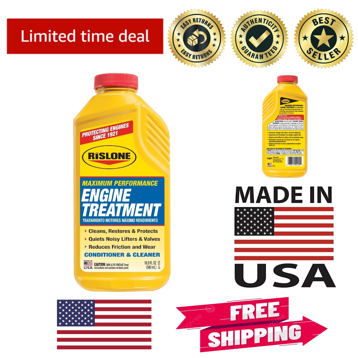 XTREME LUBE 16.9 oz Engine Treatment – Quiets Lifters & Enhances Performance