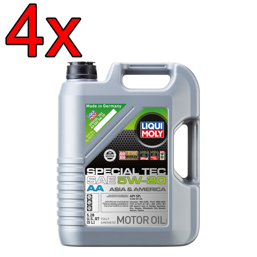 [Case of 4] LIQUI MOLY Special Tec AA SAE 5W-20 Engine Motor Oil 5L
