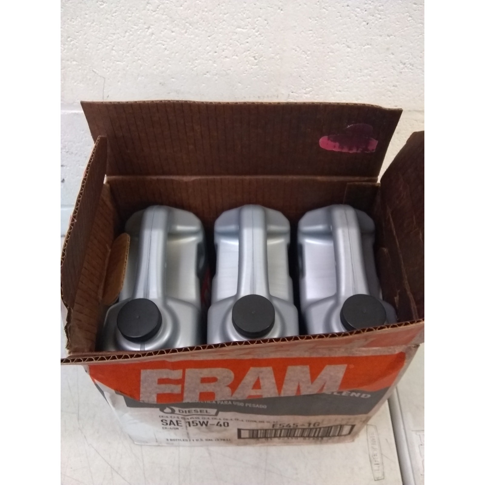 3-Pack FRAM Conventional 15W-40 Diesel Engine Oil, High Soot, 1 Gallon Each