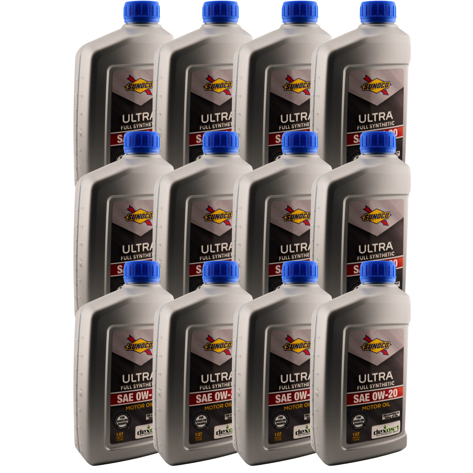Sunoco 721049 (5793) Full Synthetic 0W-20 Motor Oil dexos1 Gen3, 1 Qt. – 12 Pack