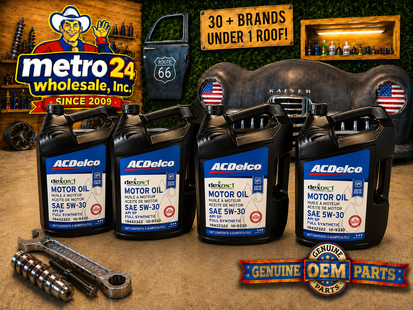 (4) 5qt ACDelco SAE 5W-30 Full Synthetic 10-9147 10-9330 GEN 2 Dexos1 Motor Oil