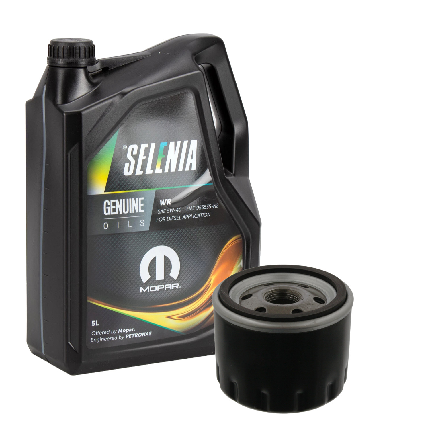 5L Genuine Petronas Selenia Engine Oil 5W40 WR Wide Range with Oil Filter 9.55535-N2