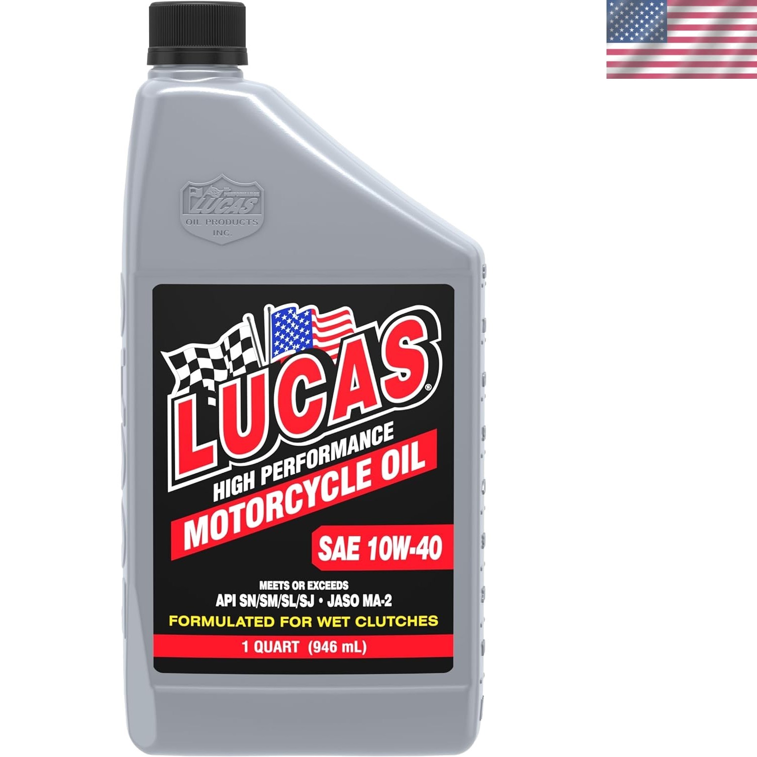 1 Quart Lucas Motorcycle Oil, SAE 10W-40 – Enhance Performance & Lower Noise
