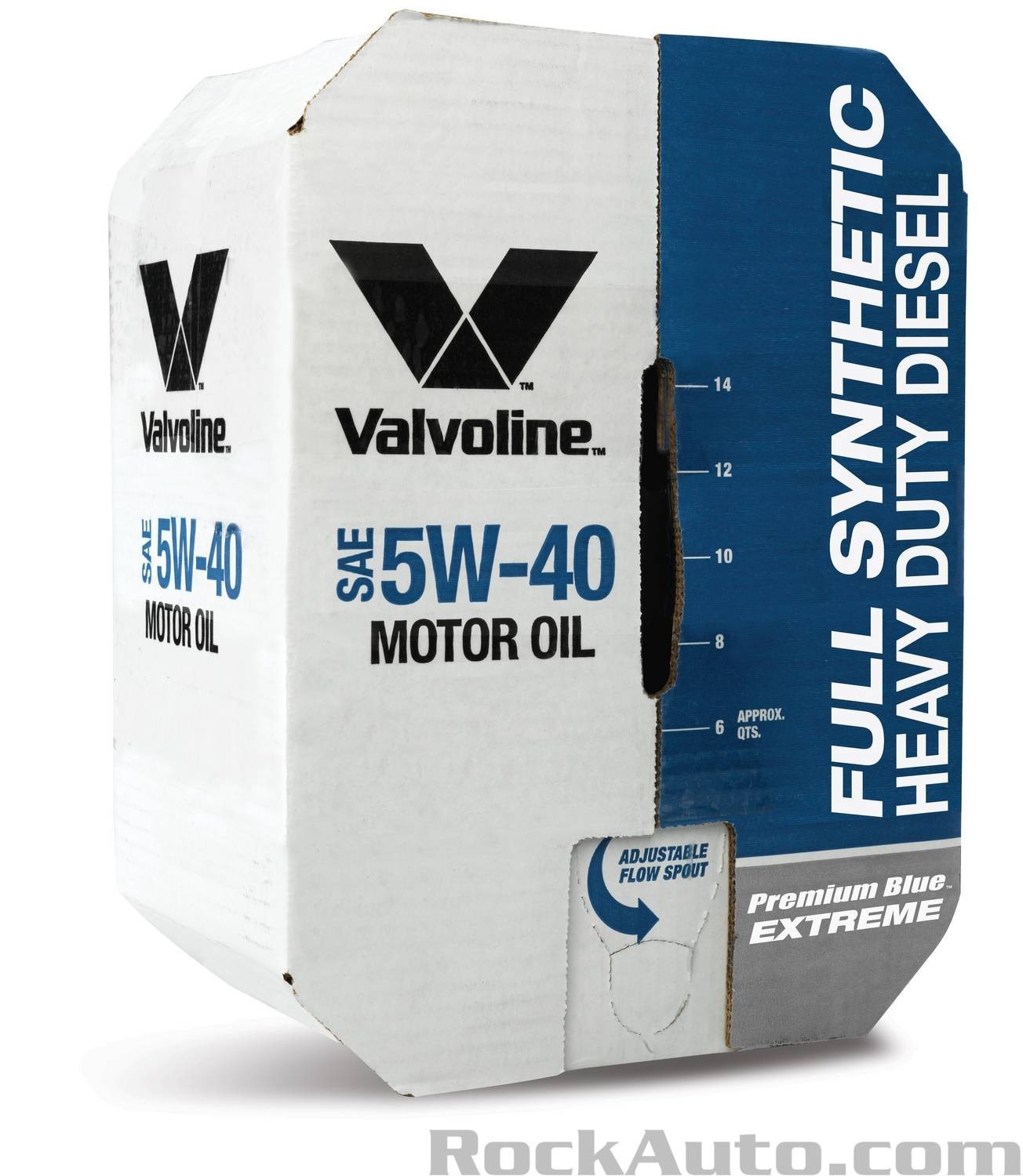 VALVOLINE 884940 Premium Blue Extreme Full Synthetic SAE 5W-40; 5 Gallon Bay Box