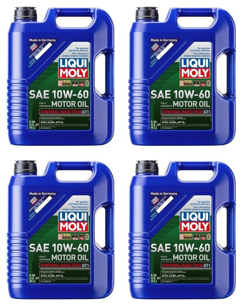 Liqui Moly Motor Oil SAE 10W-60 Synthoil Race Tech GT1 Set of 4 5 Liters # 2024