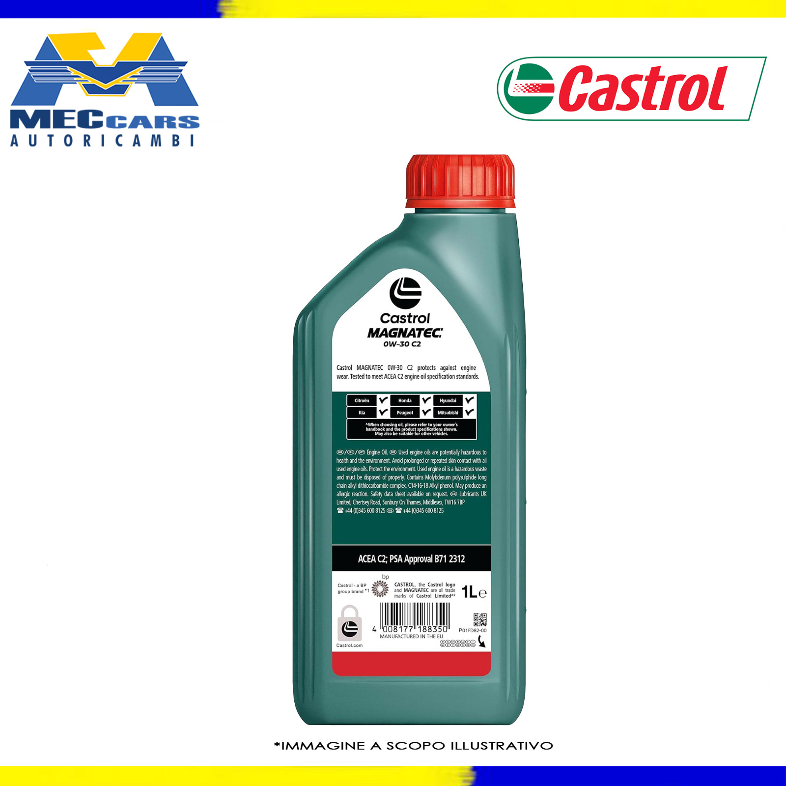 CASTROL MAGNATEC 0W30 C2 ENGINE OIL ACEA C2 | PSA APPROVAL B71 2312 | 5 LITRES