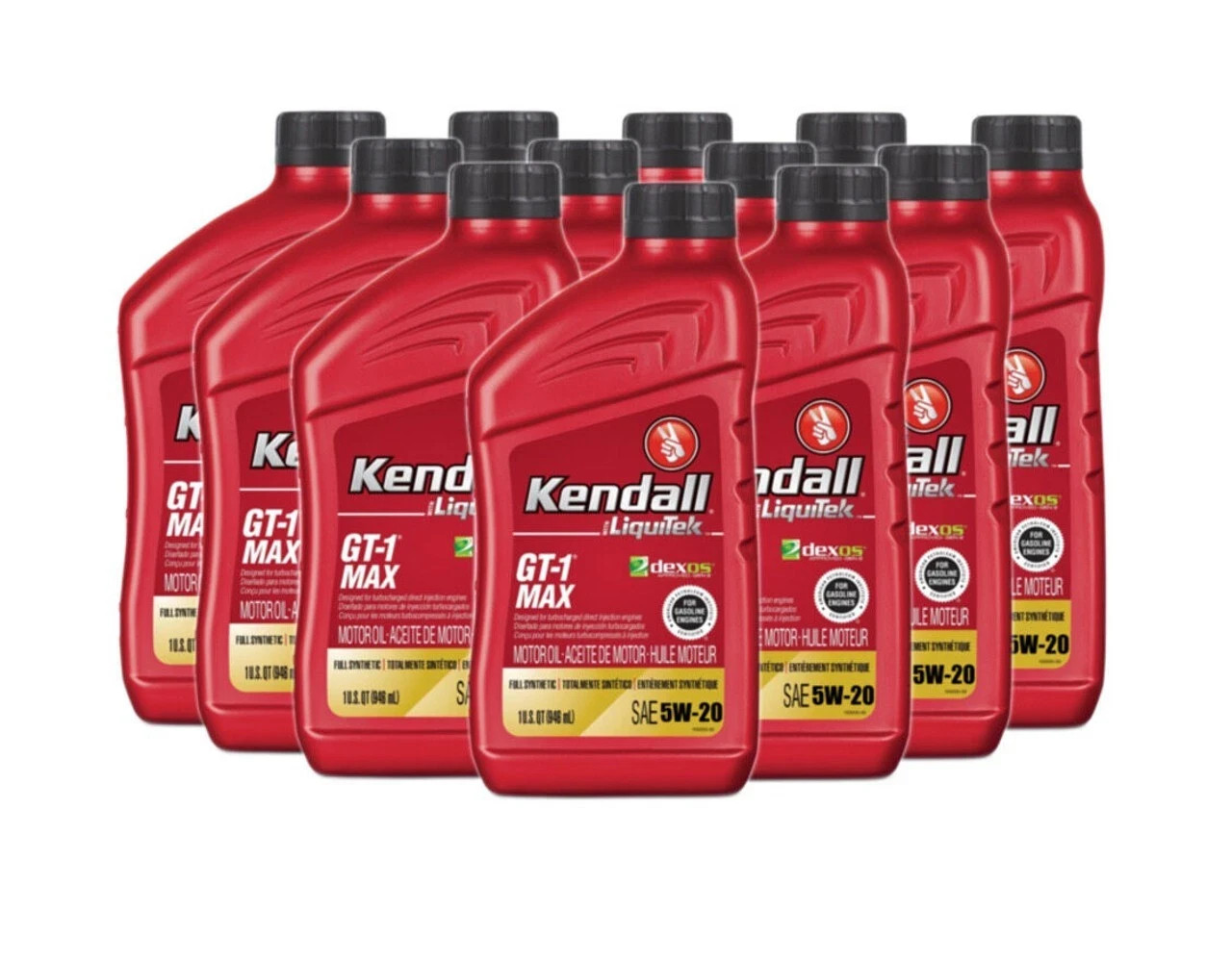 5W-20 Full Synthetic Kendall Liquid Titanium Protection 12 Quarts Dexos