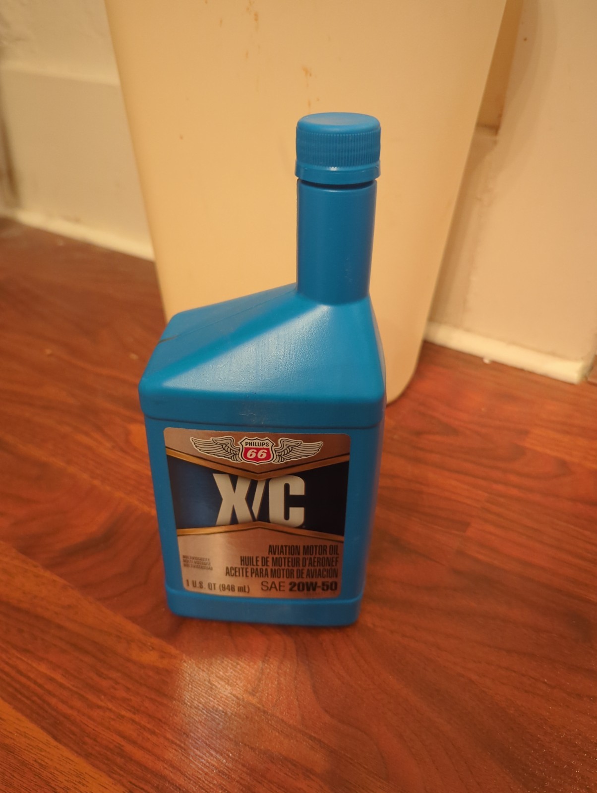 Phillips 66 20W50 X/C Aviation Motor Oil 1045457 (1 Quart)