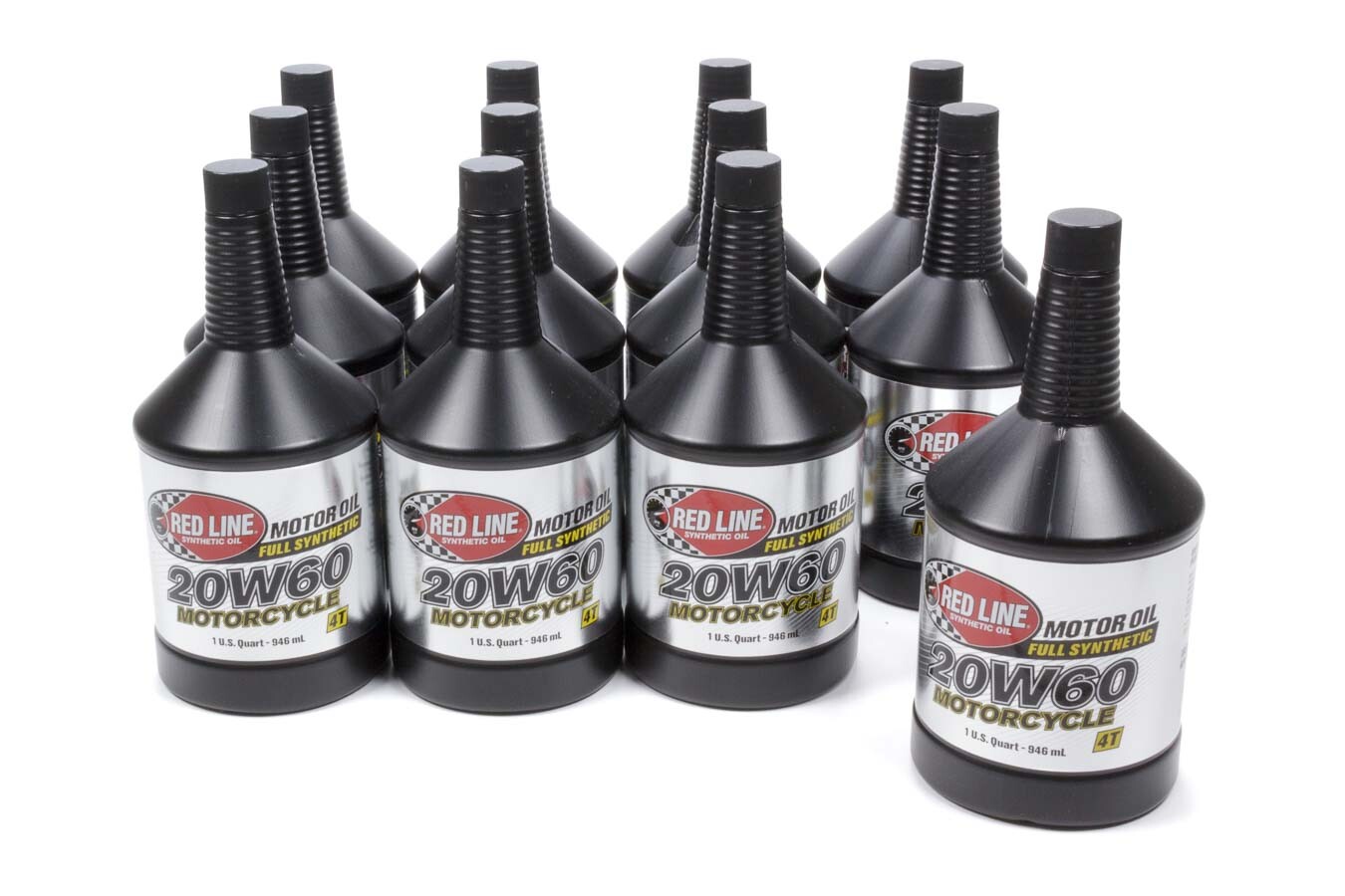 Redline Oil 12604 Full Synthetic 20W60 Motorcycle Oil Case of 12 – 1 qt Bottles