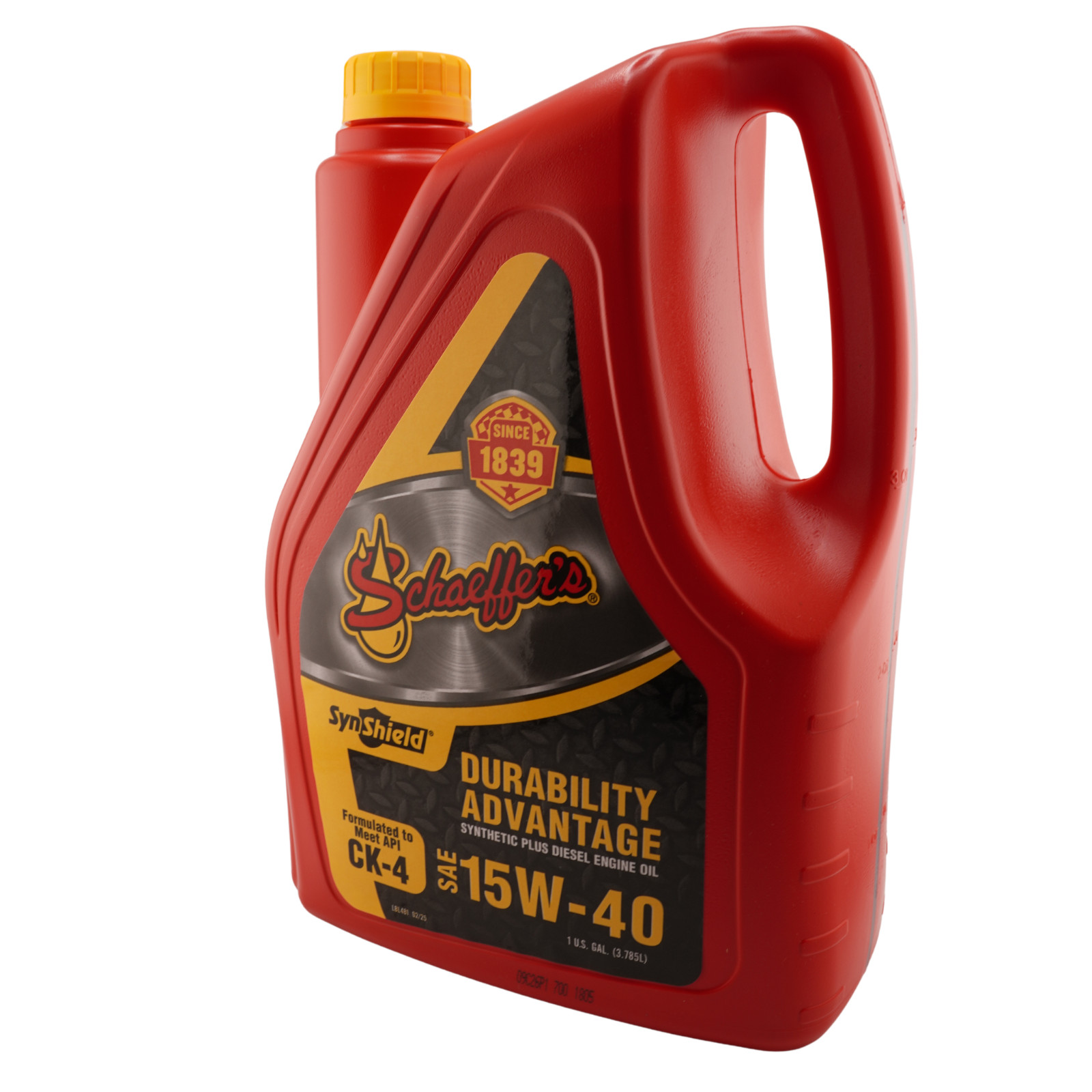 Schaeffer’s 700 SynShield 15W-40 CK-4 Diesel Engine Oil 1 Gallon