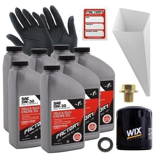 Factory Racing Parts 5W30 7 qt Oil Change Kit For Lexus GX470 4.7L 2003-2009