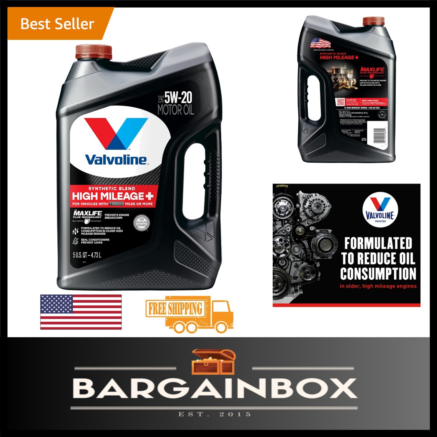 High Mileage 150K Motor Oil SAE 5W-20 – Engine Protection & Performance