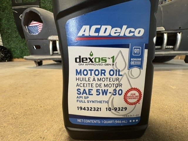 (4) GM AC Delco SAE 5W-30 DEXOS1 Gen3 Full Synthetic Motor Oil 1 Quart 19432321